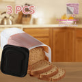 Versatile 3pcs Countertop Bread Storage Box – fresh-bread countertop organization, 3pcs Bread Box Fresh Toast Storage Container with Leak-proof Lid Large-capacity Stackable Bread Storage, designed for American homes, daily convenience and practical g