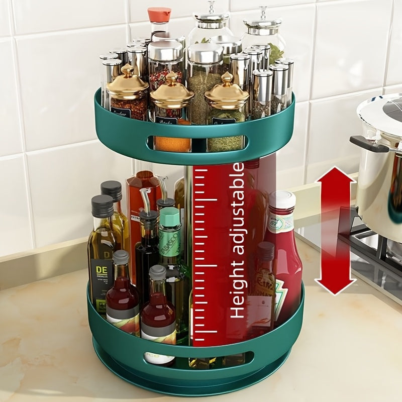 Kitchen Essential – A Circular Storage Rack for Spices, Suitable for The Kitchen, Bathroom, And Living Room for Modern US Homes, easy meal prep and organization, Versatile Everyday Use and T
