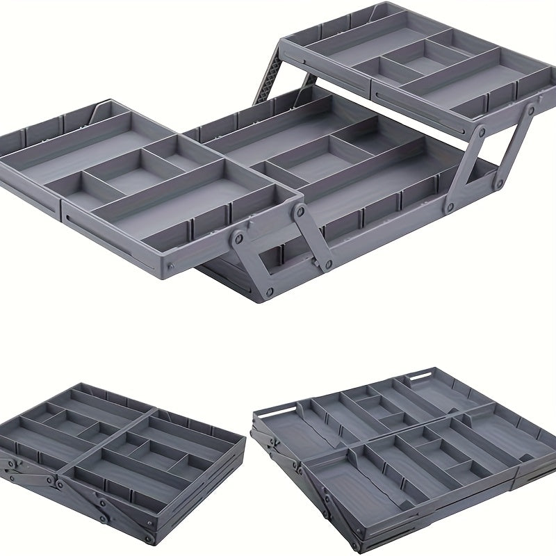 Space-Saving 3 Tier Stackable Storage Drawer – smooth-access cabinet organization, A Collapsible Drawer Storage Box Two Rows And Three Layers with New ABS Material, designed for American homes, daily convenience and practical gifting