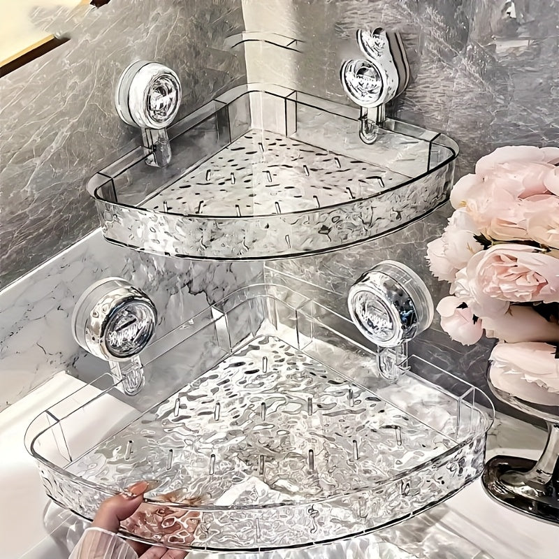 Easy-Access Refrigerator Bottle Organizer – easy-access beverage storage, Christmas Limited Edition 2-Pack Suction Cup Shelves - No Drill Wall Mount Storage for, designed for American homes, daily convenience and practical gifting