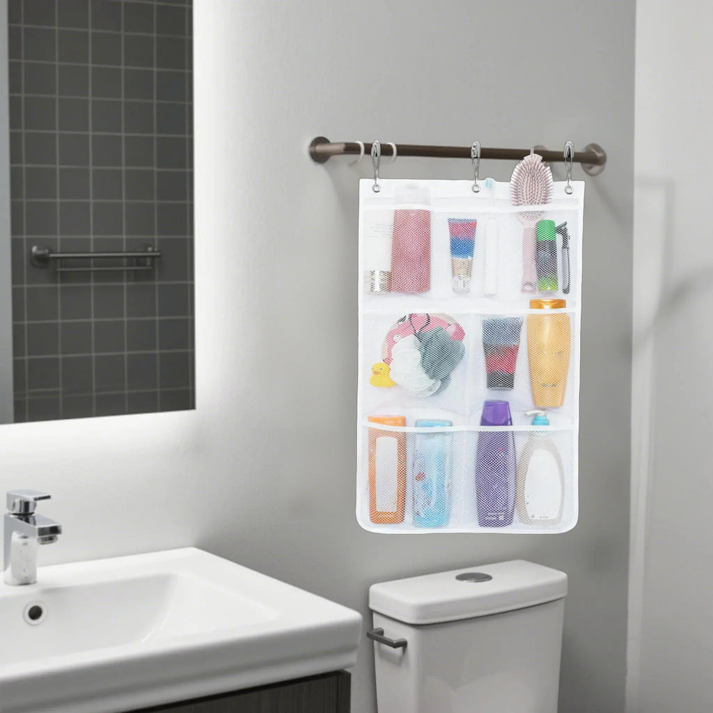 Easy-Access 1/2/3/4 Pack Home Storage Organizer – space-saving everyday organization, 7 Pocket Hanging Mesh Shower Caddy Quick-Dry Portable Bathroom Organizer for Soap Shampoo Cruise, designed for American homes, daily convenience and practical gifti