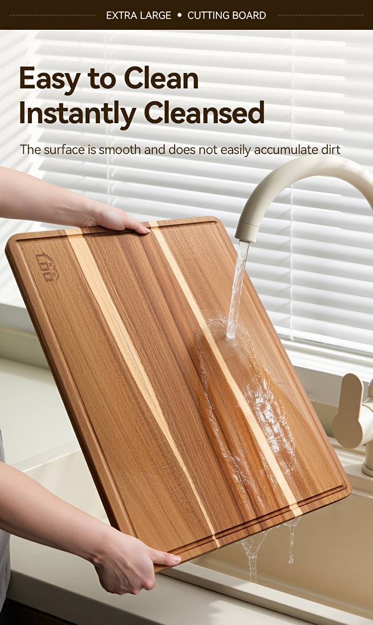 Heavy-Duty Kitchen Cutting Board – durable food prep and serving, XXL Acacia Cutting Board - Durable Wooden Chopping Board Extra Large Charcuterie Cheese Serving, designed for American homes, daily convenience and practical gifting