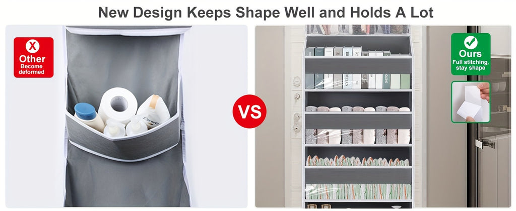 Smart Home Storage Organizer – space-saving everyday organization, Over Door Hanging Organizer No Tilt Closet Organizer for Diaper Shoes Over Door Storage, designed for American homes, daily convenience and practical gifting