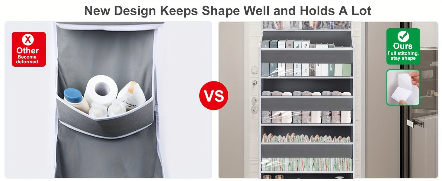 Smart Home Storage Organizer – space-saving everyday organization, Over Door Hanging Organizer No Tilt Closet Organizer for Diaper Shoes Over Door Storage, designed for American homes, daily convenience and practical gifting