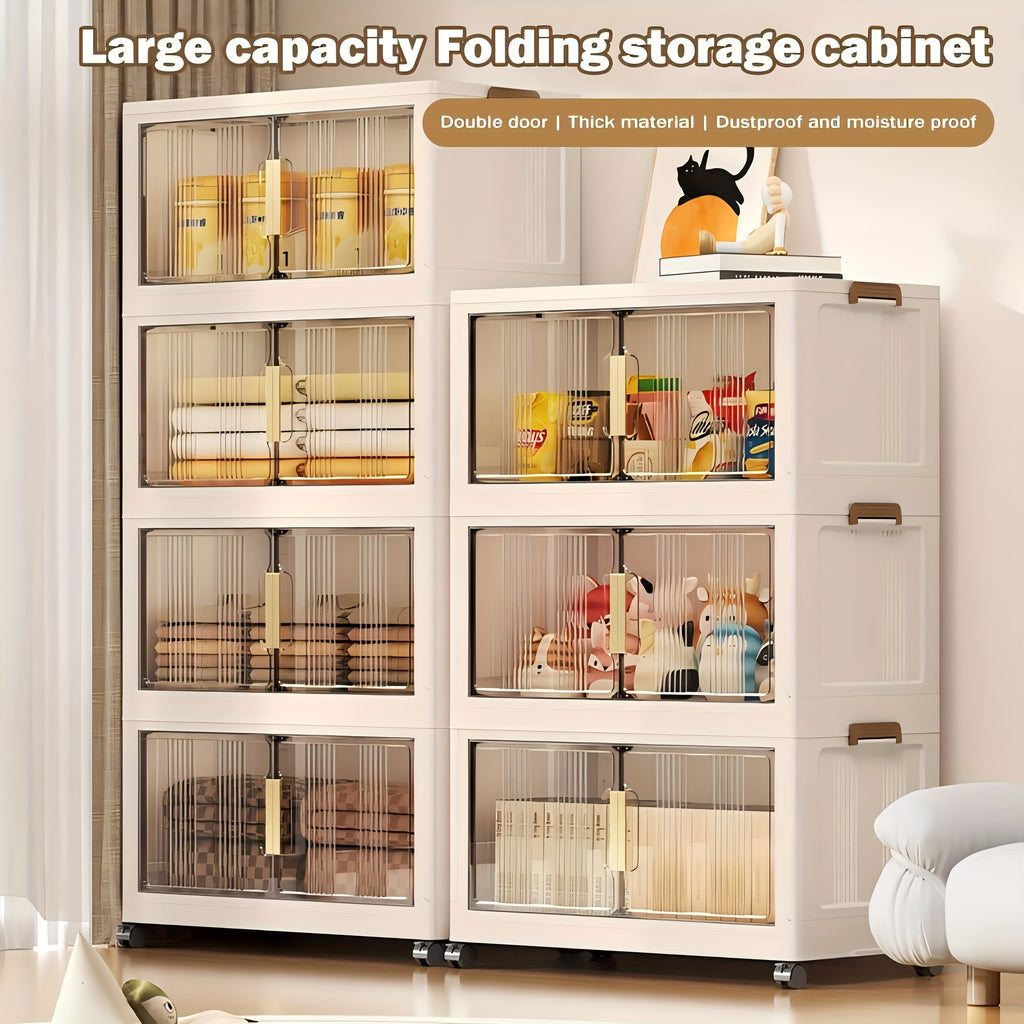 Versatile 3/4/5 Tier Stackable Home Storage Bins – portable space-saving storage, 29 2 Wide Extra Large Storage Cabinet - 3 4 5 Tier Plastic Storage, designed for American homes, daily convenience and practical gifting