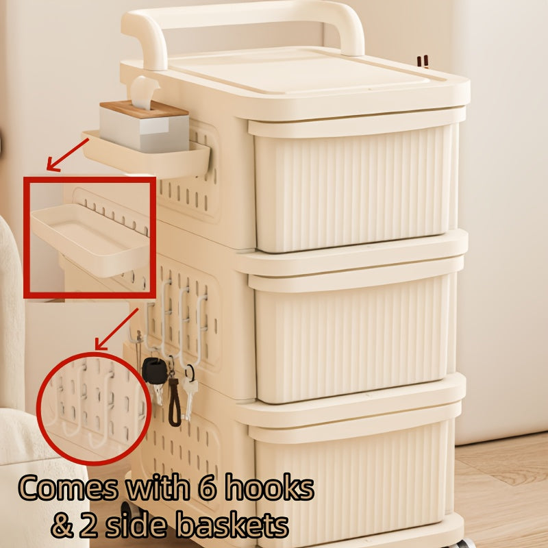 Easy-Access 2/3/4/5 Tier Stackable Storage Drawer – smooth-access cabinet organization, 2 3 4 5 Tier Large Capacity Rolling Cart with Drawers 4-Wheel Sturdy Durable, designed for American homes, daily convenience and practical gifting