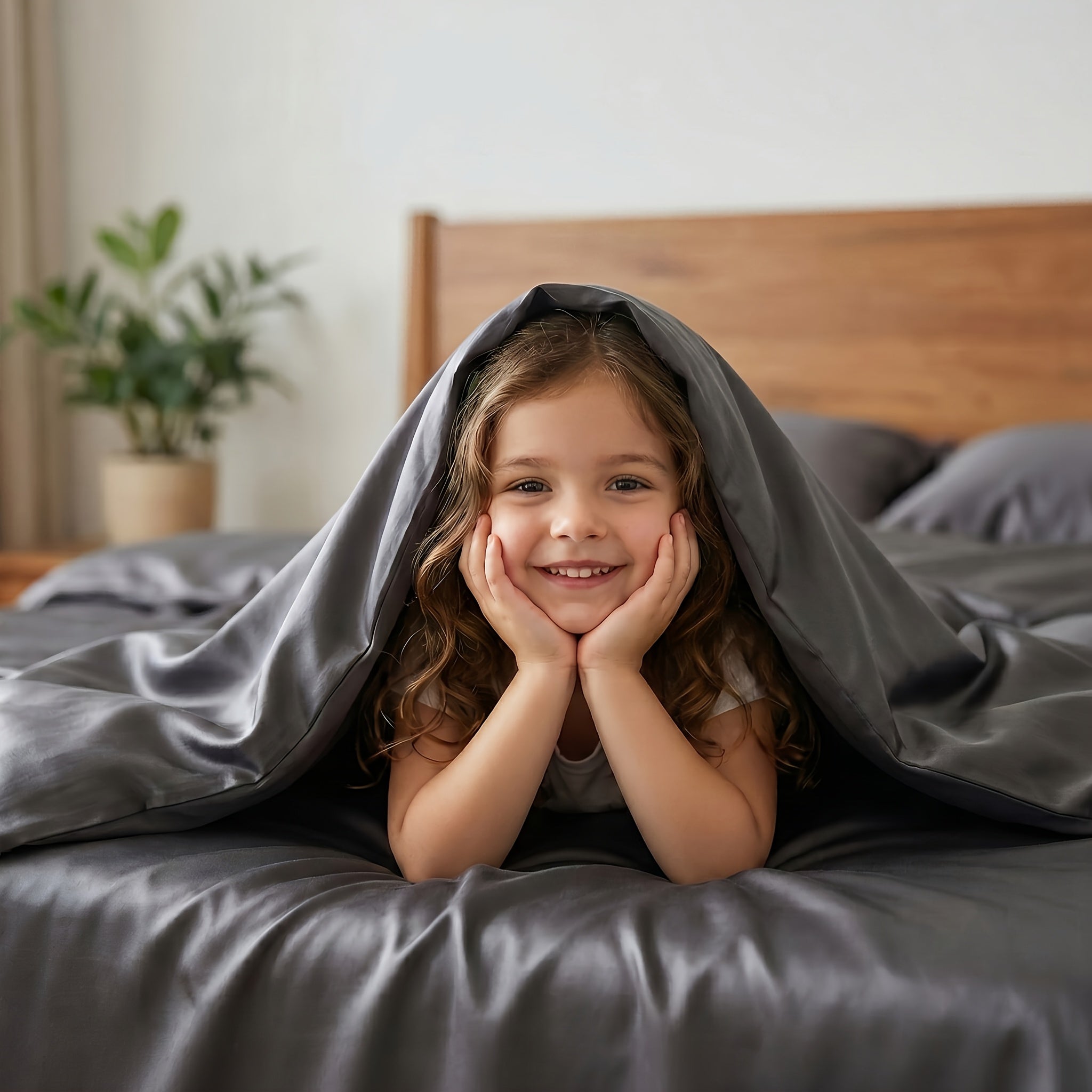 Extra Deep Pocket Bamboo Fiber Bed Sheet Set - Breathable and Cooling Bed Sheet - Luxury Hotel Bed Sheet Set - Soft, Wrinkle-Resistant, and Comfortable - Easily Fits Extra Deep Mattresses. Includes Children's Pillowcases, Flat Sheet, and Fitted Sheet