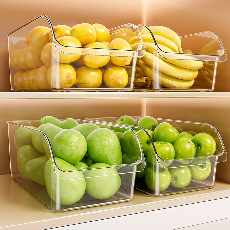 Refrigerator Storage Containers Set, Clear Bins for Produce, Eggs, Deli Meat, Food Savers, for Fridge, Freezer, Pantry, Space-Saving Kitchen Organizer