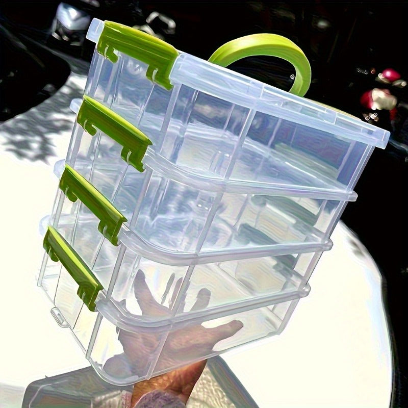 Easy-Access Stackable Storage Drawer – smooth-access cabinet organization, Stackable Large-capacity Transparent Plastic Storage Box With Lid And Handle Compartmentalized Drawer Design Ideal, designed for American homes, daily convenience and practica