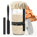 Versatile 1/2pcs Airtight Storage Jar Set – clear reusable pantry storage, 1 2pcs Fermentation Jar 24oz Glass Jar with Auxiliary Label Fermentation Jar Kit Set, designed for American homes, daily convenience and practical gifting