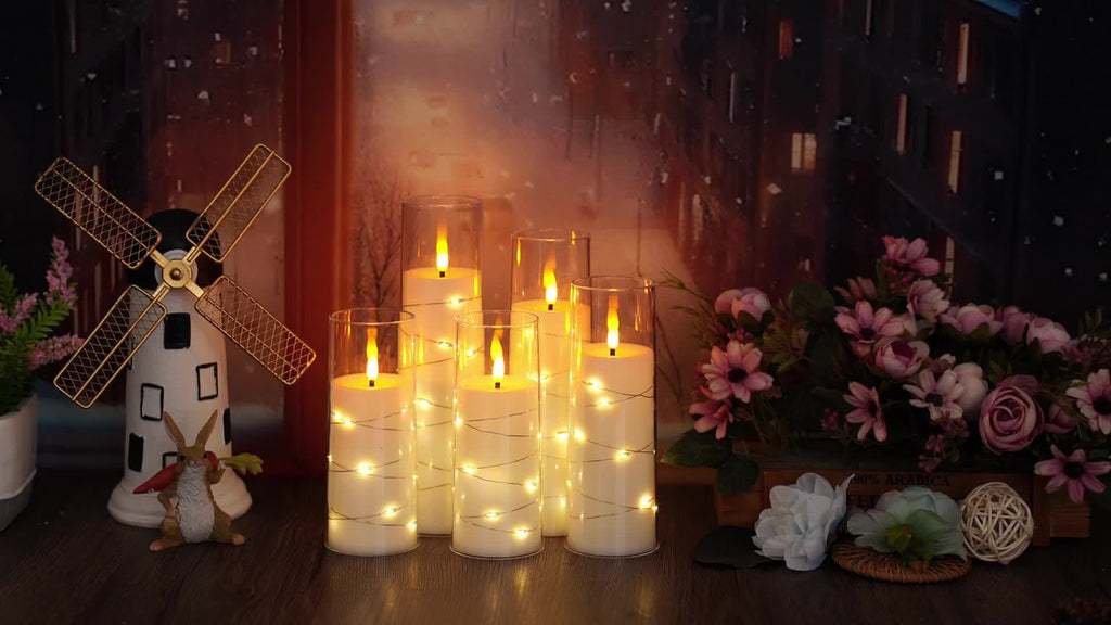 Premium 5/7pcs Decorative Home Lighting – warm functional room lighting, What Mother S Day Gift Flameless Candles 5 7pcs Acrylic Flickering LED Pillar Candles, designed for American homes, daily convenience and practical gifting