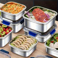 Compact 80/60 Oz Refrigerator Storage Organizer – easy-access fridge organization, Sealed Food Storage Box 80 60 Oz Extra Large Stainless Steel Food Storage Box, designed for American homes, daily convenience and practical gifting