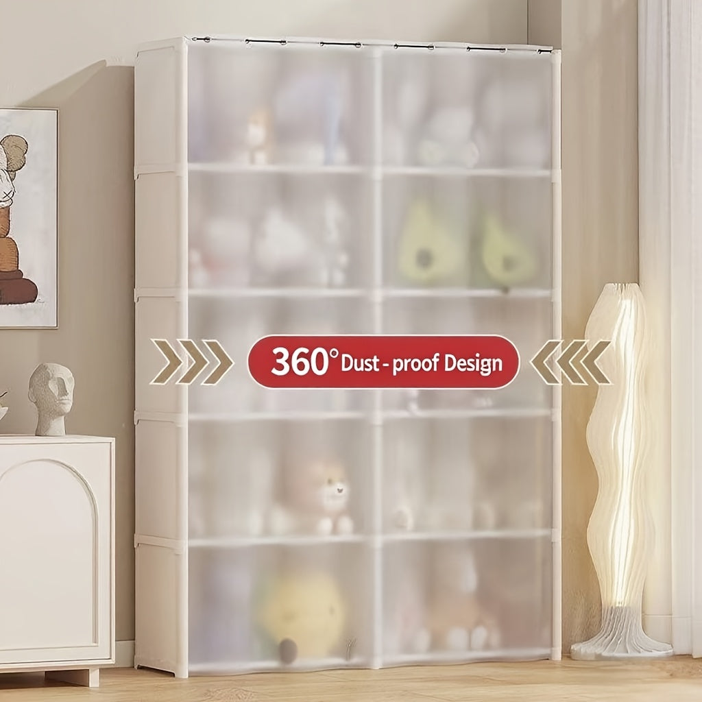 Versatile Adjustable Home Storage Rack – durable multi-purpose storage, New Double Row 10 Compartment Storage Space Reshape The Spatial Order This Storage Rack, designed for American homes, daily convenience and practical gifting