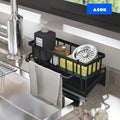 Kitchen Sink Sponge Holder, Self Draining Kitchen Sink Organizer, Sink Holder, Dishwashing Brush, Cloth, Soap Scrubbing Accessories, Used For Countertop Baskets, Buckets, And Containers, Baskets, Buckets, And Containers For Household Organization