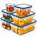 Versatile 50/24/12pcs Refrigerator Storage Organizer – easy-access fridge organization, 50 24 12pcs 25 12 6pcss Lid 25 12 6pcss Transparent Stackable Outdoor Food, designed for American homes, daily convenience and practical gifting