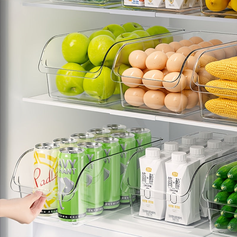 Refrigerator Storage Containers Set, Clear Bins for Produce, Eggs, Deli Meat, Food Savers, for Fridge, Freezer, Pantry, Space-Saving Kitchen Organizer