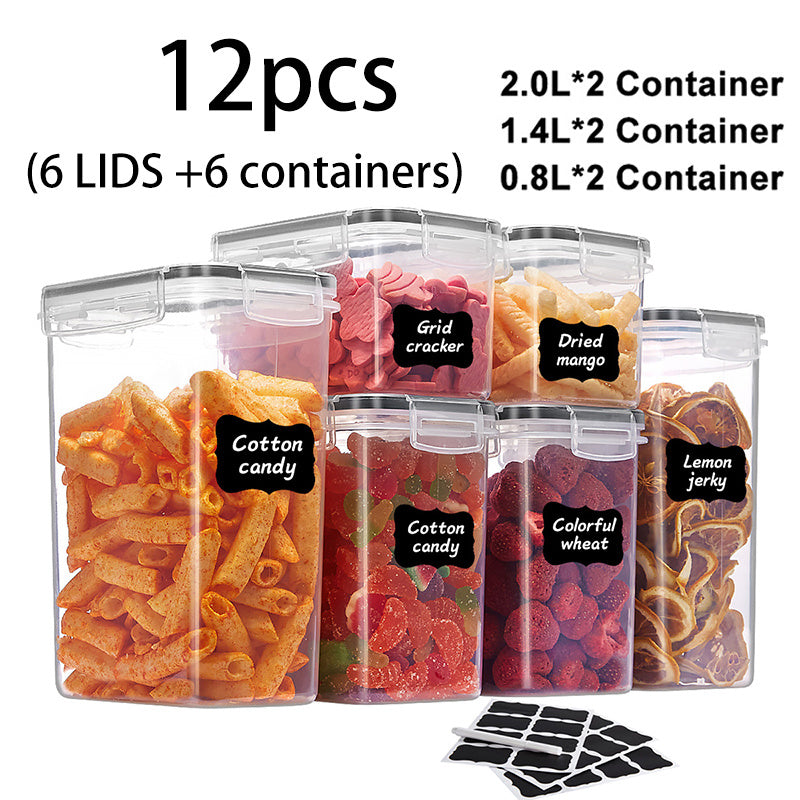 Food Storage Containers – Compact 12/14/20/48/84pcs Airtight Food Storage Containers – leak-resistant reusab