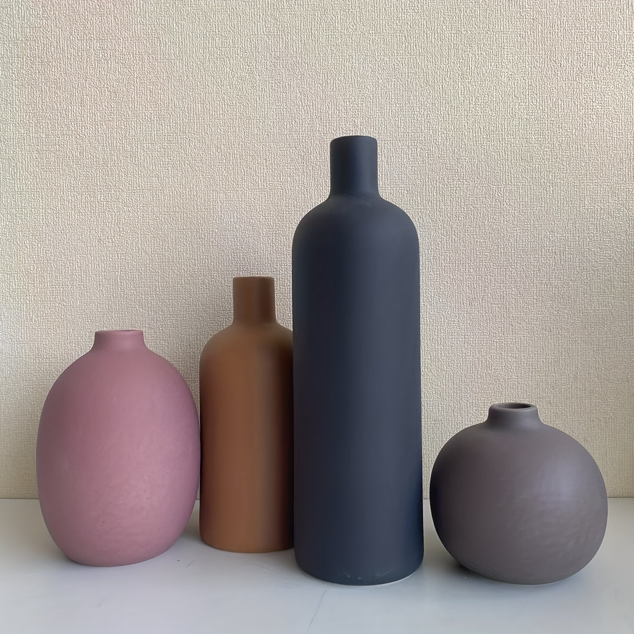 Decorative Vase – 4pcs decorative style ceramic vase multi-piece combination