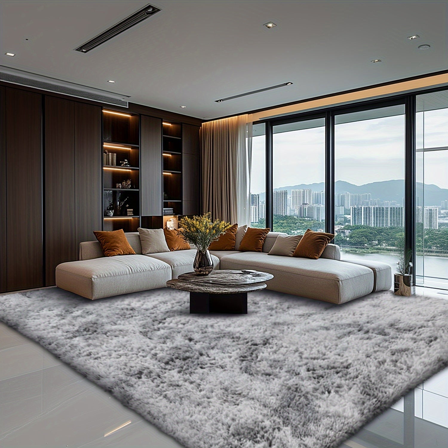 Area Rug – 1pc 200*300Cm/6.56*9.84Ft Long Mat - Super Soft And Comfortable, Fluffy Texture, P