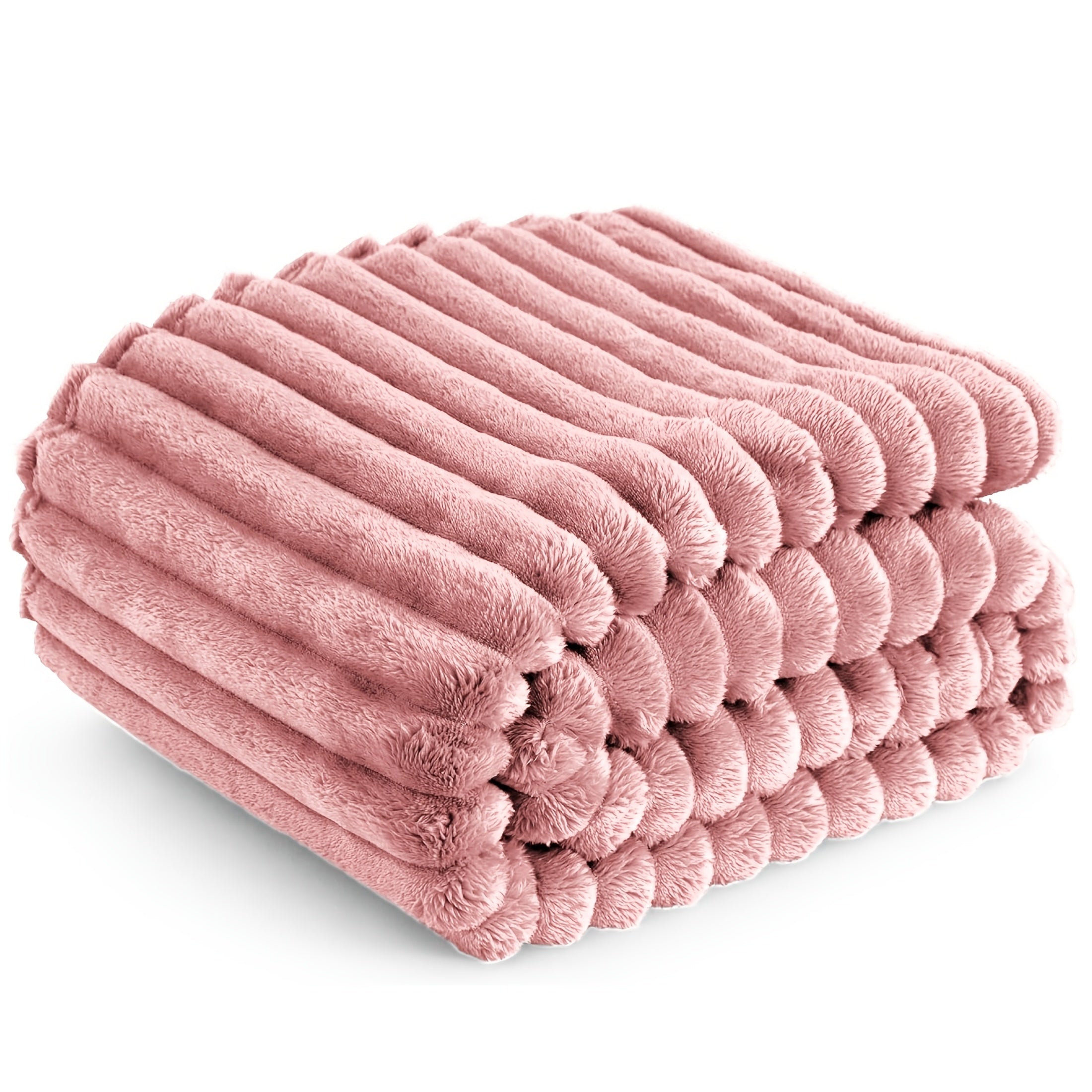 Throw Blanket – comfortable everyday home styling, Luxurious Double-Sided Faux Rabbit Fur Throw Bl
