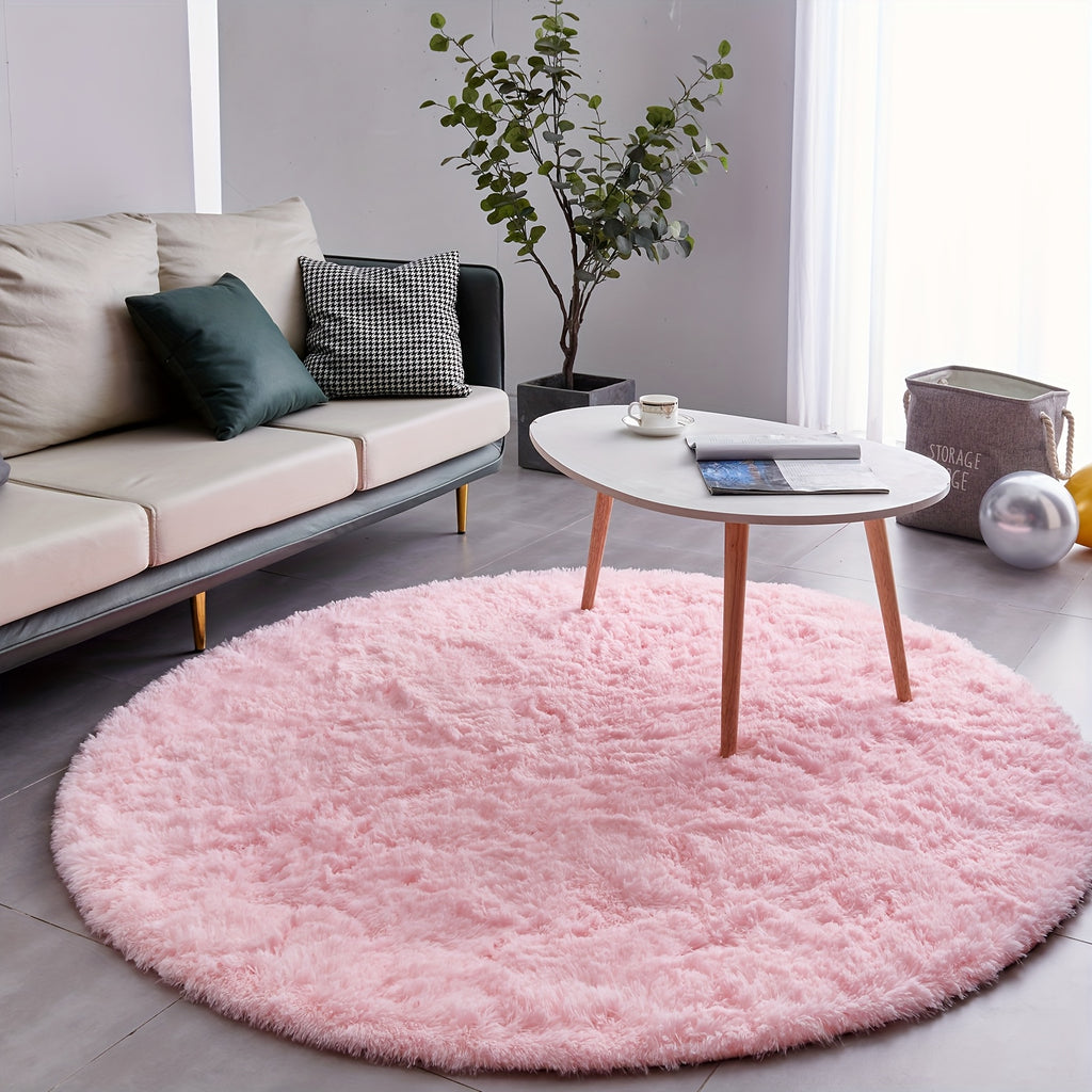Soft Area Rug – A Cozy Round Shaggy Rug Is Perfect for The Bedroom, While a Soft And Fluffy Round Carpet Is Suitable for The Living Room. It'S Easy to Clean, Comfortable, And Plush Rugs Are