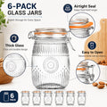 Easy-Access 32oz Mason Jar Set – clear pantry organization, reusable lidded storage, designed for American kitchens, pantries, apartments, home organization, daily use and practical gifting