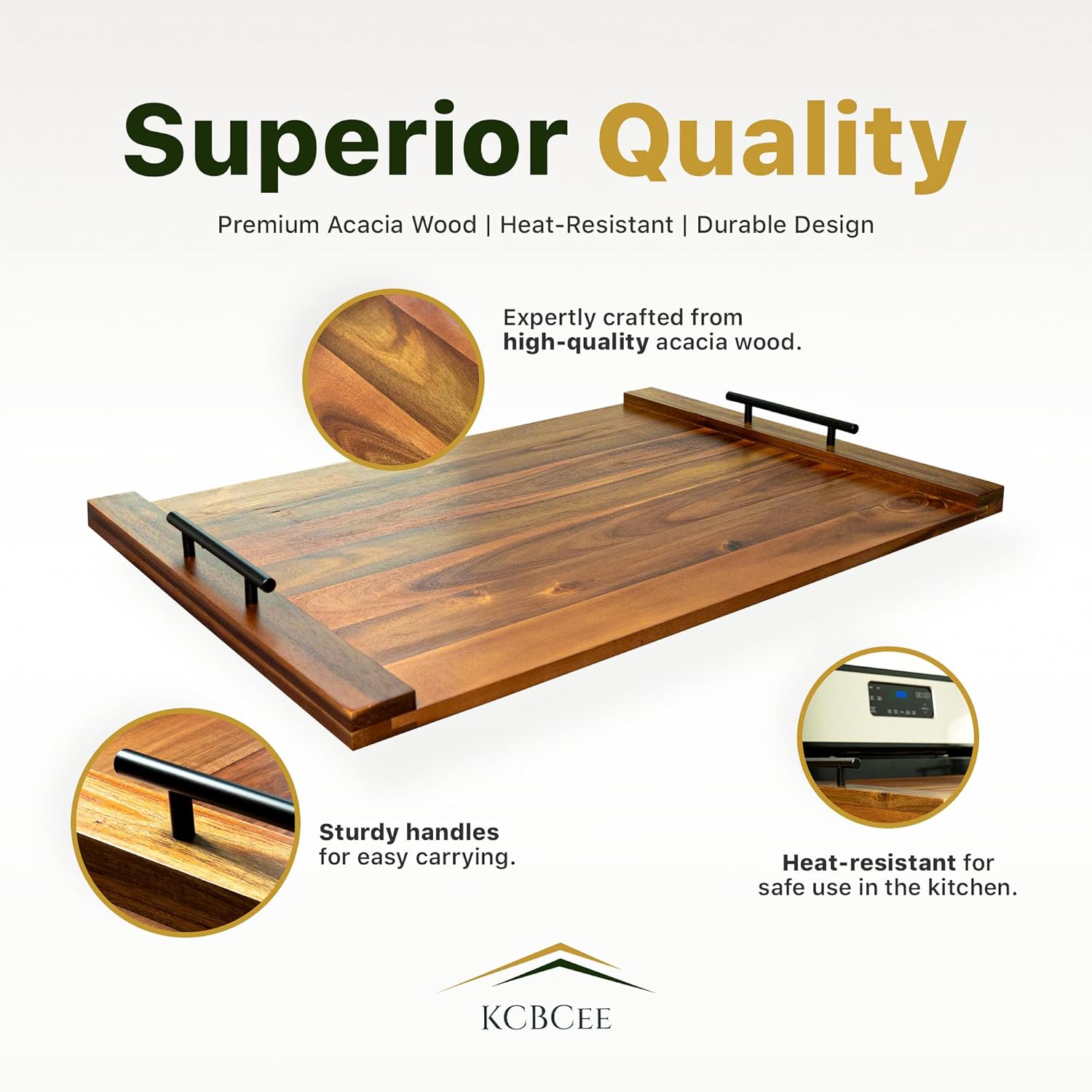 Serving Tray Noodle Board Stove Cover - Acacia Wood Stove Top Cover - Large Wood Cutting Board - Stove Top Covers for Electric Stove - Countertop Saver - Charcuterie Tray - Serving Board - Rustic Kitchen Decor
