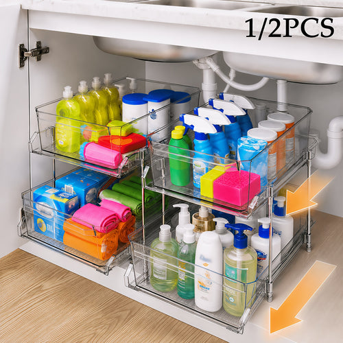 2-Piece Pull-Out Under-Sink Organizer Set