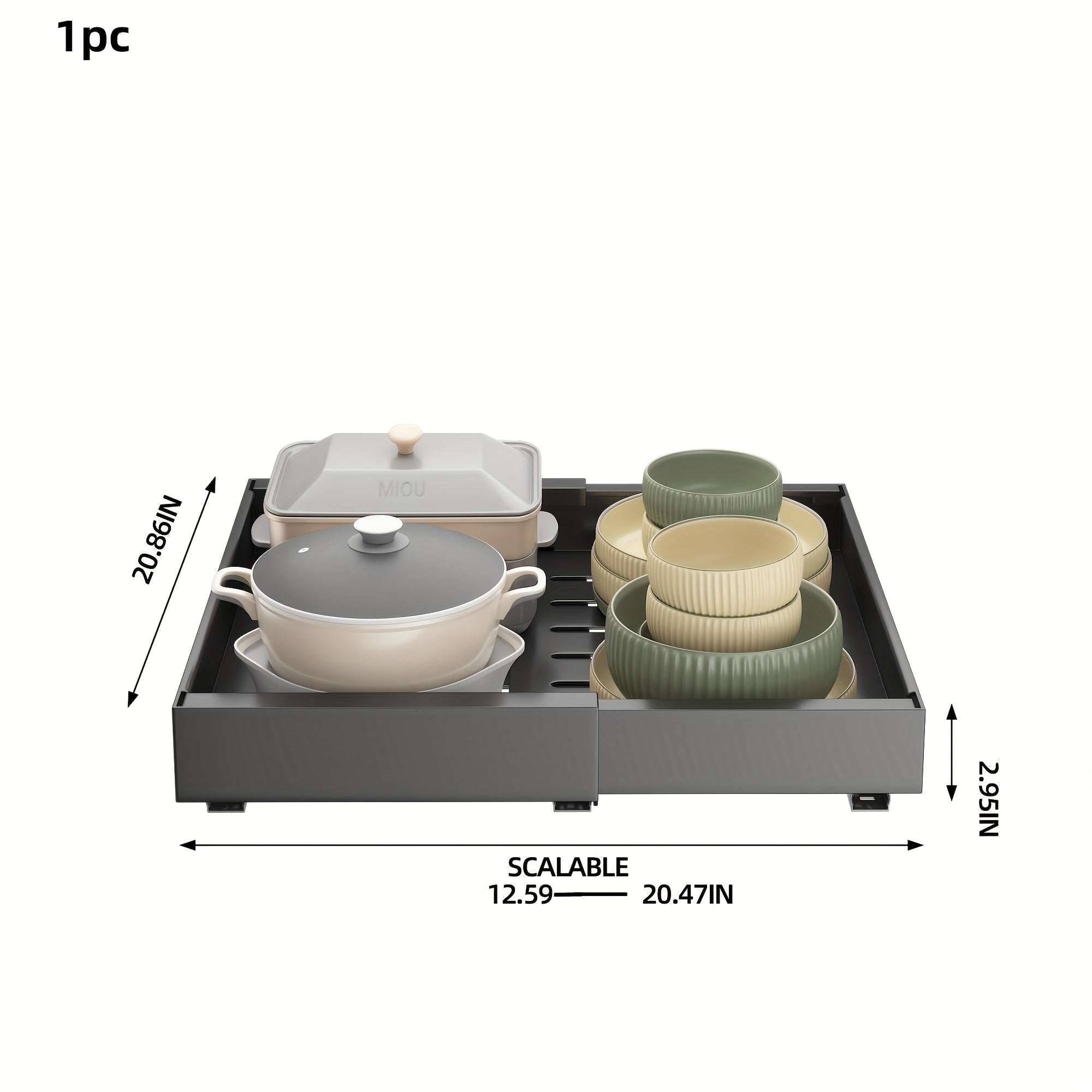 Home Organizer – Pull Out Storage 1pc 2pcs Expandable Pull-Out Cabinet Organizer Suitable