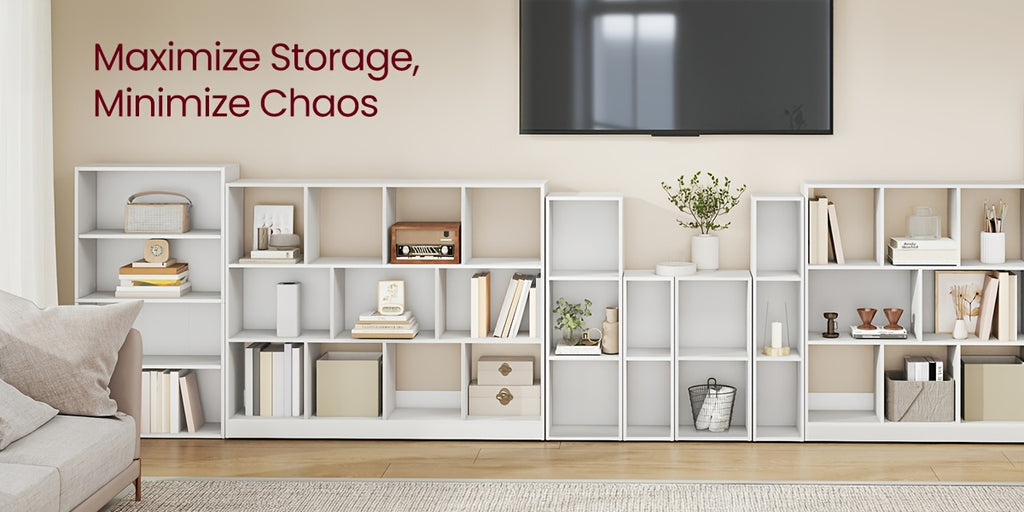 Bookshelf, 4-Tier Bookcase, Book Shelf, Open Storage Shelf, for Living Room, Home Office, Dining Room