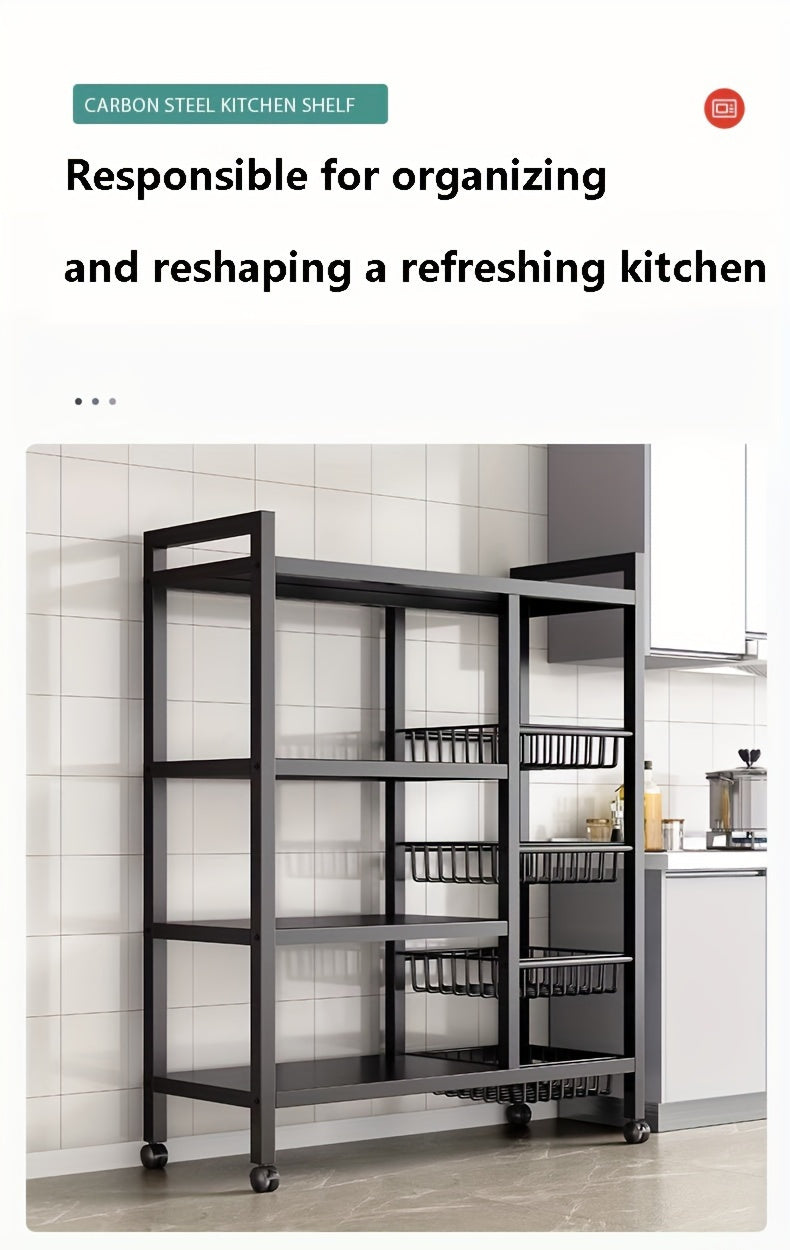 Heavy-Duty 1pc Adjustable Home Storage Rack – durable multi-purpose storage, Local Warehouse 1pc Multifunctional Kitchen Storage Rack Kitchen Additions Kitchen Organizers And Storage Adjustable, designed for American homes, daily convenience and prac