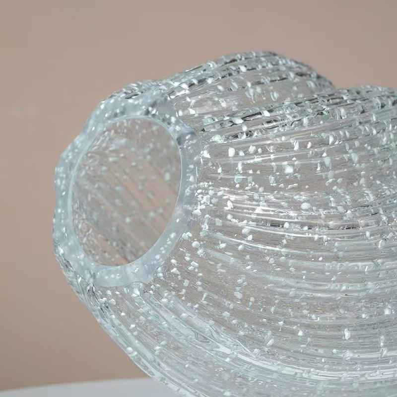 Versatile Decorative Flower Vase – tabletop floral display and modern home decor, Wave Mouth Vases Luminous Handmade Glass Flower Vase Desktop Ornaments Propagation Station Plant Holder, designed for American homes, daily convenience and practical gi