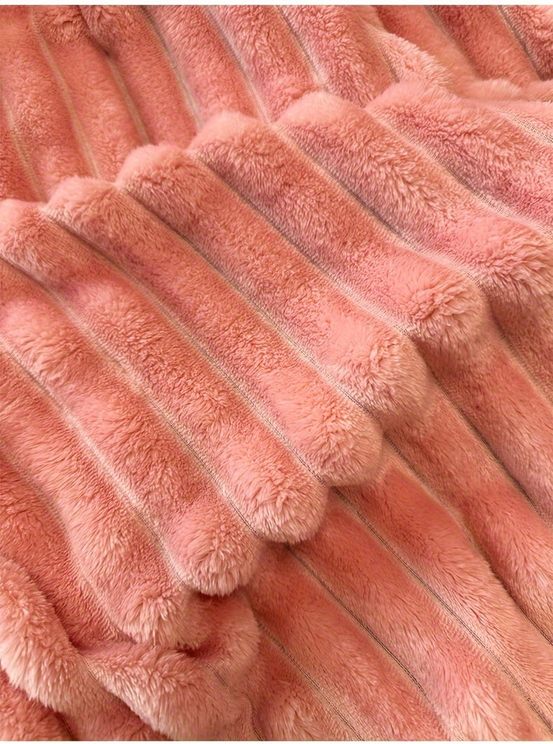 Space-Saving Cozy Home Textile Accent – comfortable everyday home styling, Ultra-Soft Thick Fleece Blanket Multi-Color 3D Faux Rabbit Fur Double-Sided Ideal for All Seasons, designed for American homes, daily convenience and practical gifting