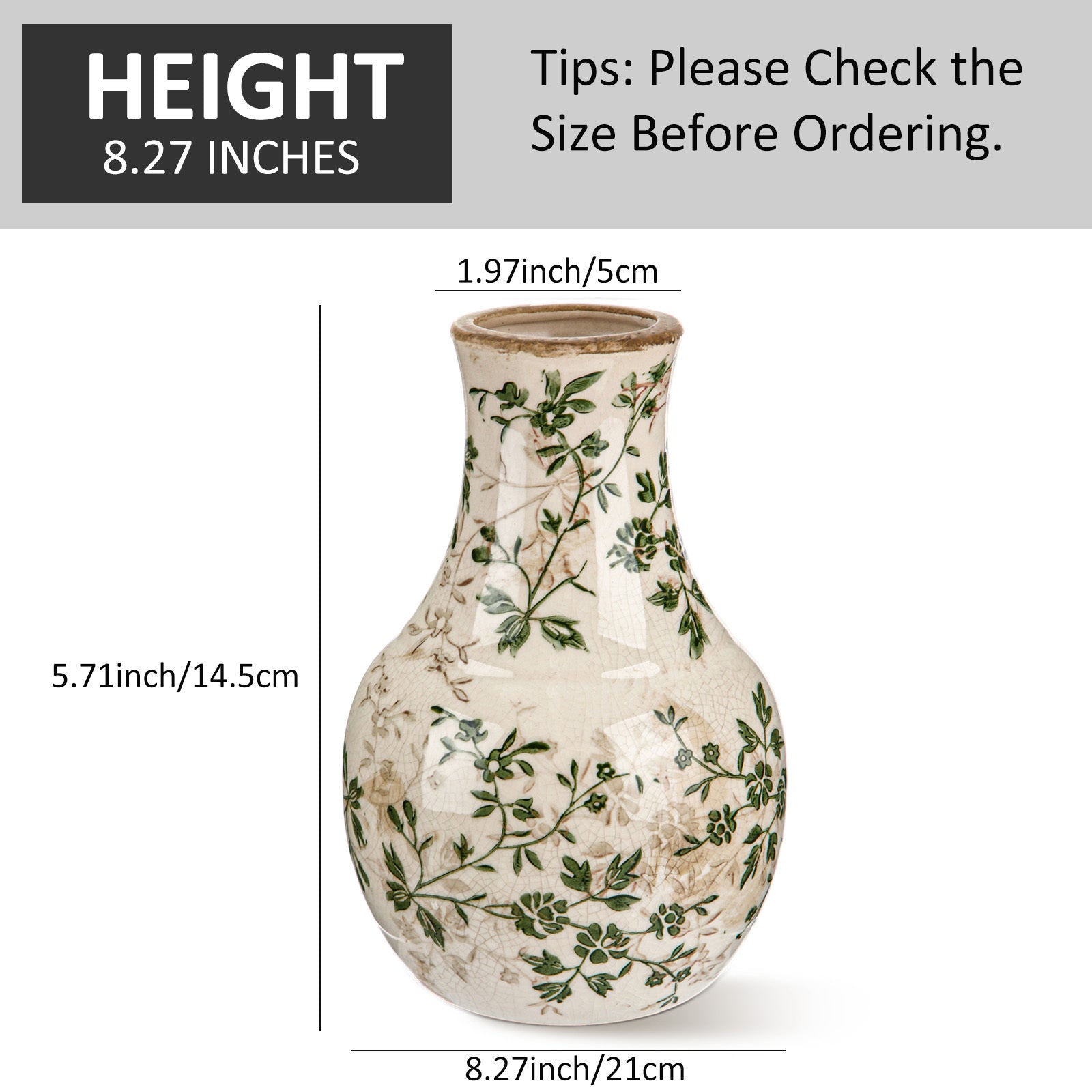 Easy-Access Ceramic Flower Vase – tabletop floral display and modern home decor, Heavy-Duty Ceramic Flower Vase tabletop floral display and modern home decor Large, designed for American homes and practical gifting