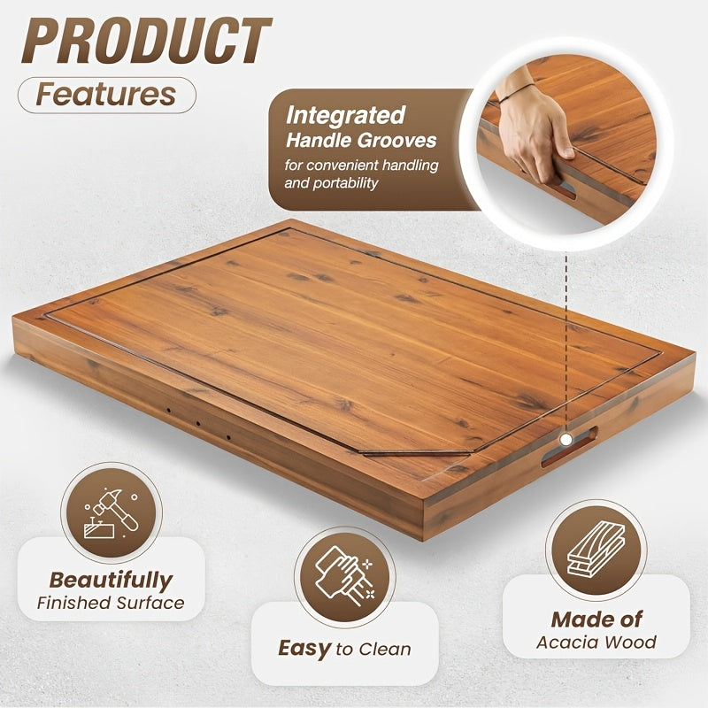 Compact Kitchen Cutting Board – durable food prep and serving, Acacia Wood Gas Stove Cover for RV- XXL Cutting Board Versatile Serving Tray with, designed for American homes, daily convenience and practical gifting