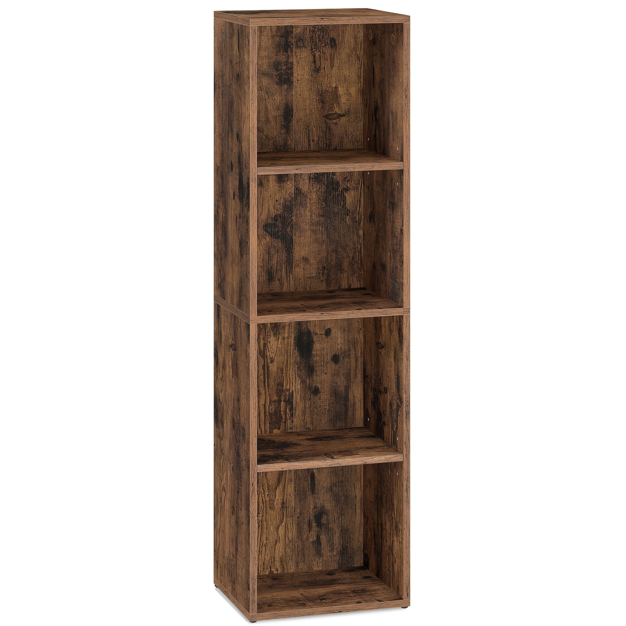 Storage Rack – Bookshelf 4-Tier Bookcase Book Shelf Open Storage Shelf for Living Room Home