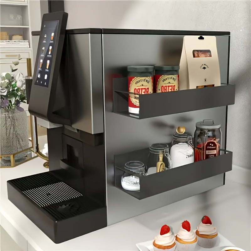 Space-Saving 2/4pcs Adjustable Home Storage Rack – durable multi-purpose storage, 2 4pcs Magnetic Storage Box Strong Magnetic Adsorption Non-perforated Installation Storage Rack Kitchen Refrigerator, designed for American homes, daily convenience and