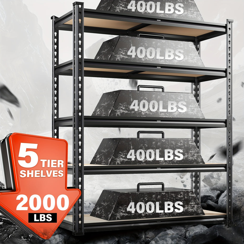 Smart 5 Tier Adjustable Home Storage Rack – durable multi-purpose storage, 72 H Heavy Duty Storage Shelves 2000LBS Adjustable Versatile Utility Rack Shelf 5 Tier, designed for American homes, daily convenience and practical gifting