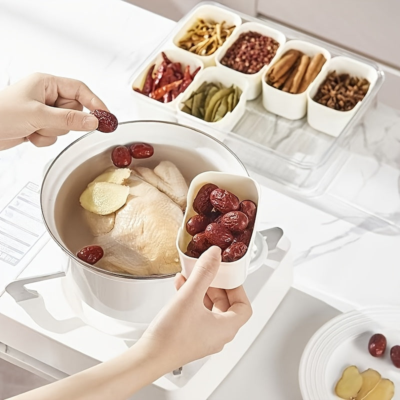 Modern Airtight Food Storage Containers – leak-resistant reusable meal prep, 8-Compartment Snack Box With Lid Locking Clips - Clear Plastic Food Storage Container With, designed for American homes, daily convenience and practical gifting