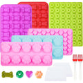 10Pack Silicone Baking Set with Scraper, Pastry Brush Dog Biscuits, Treats
