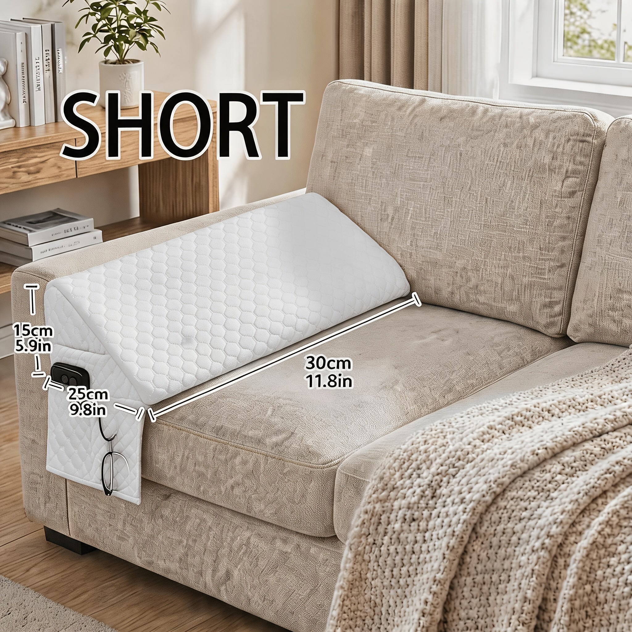 Bed Wedge Pillow - Bed Gap Filler Mattress Wedge Headboard Pillow Close The Gap Between Your Headboard or Wall for Sleeping Backrest Pillow
