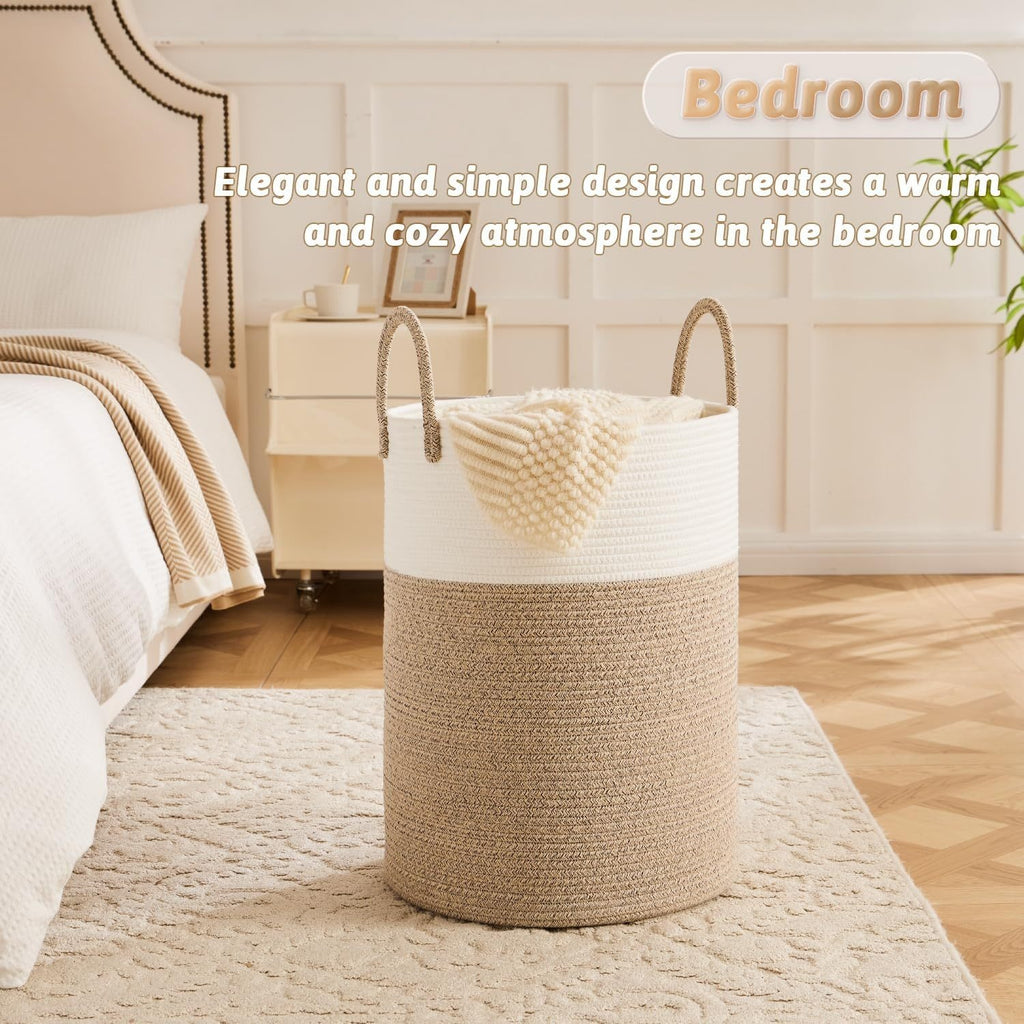 Easy-Access Stackable Home Storage Bins – portable space-saving storage, Collapsible Laundry Basket Woven Rope Laundry Hamper 12 15gal 15 85gal 21 13gal 26, designed for American homes, daily convenience and practical gifting