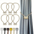 Heavy-Duty Home Storage Organizer – space-saving everyday organization, 6-Pack Heavy-Dstrong Magnetic Curtain Tiebacks with Magnetic Closure - Strong Hold for Thick Thin, designed for American homes, daily convenience and practical gifting
