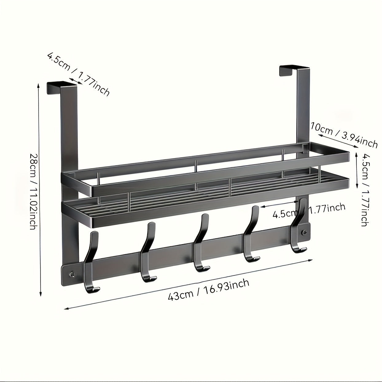 Modern Adjustable Home Storage Rack – durable multi-purpose storage, Multifunctional Metal Easy-Install Over-the-Door Storage Rack for Bedroom Bathroom Kitchen Organization A Perfect Gift, designed for American homes, daily convenience and practical