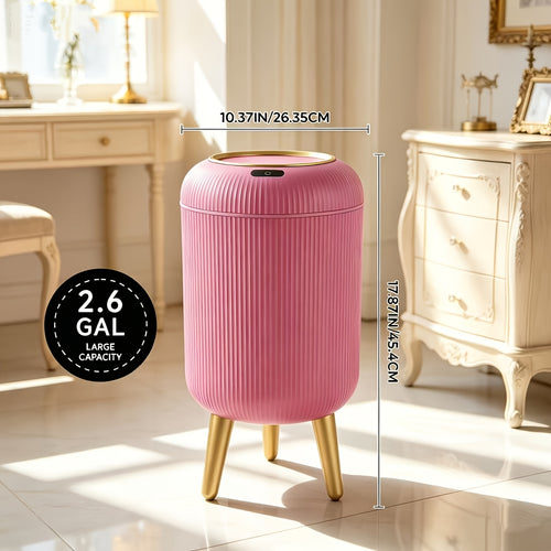 2.6-Gallon Round Storage Ottoman – view 2