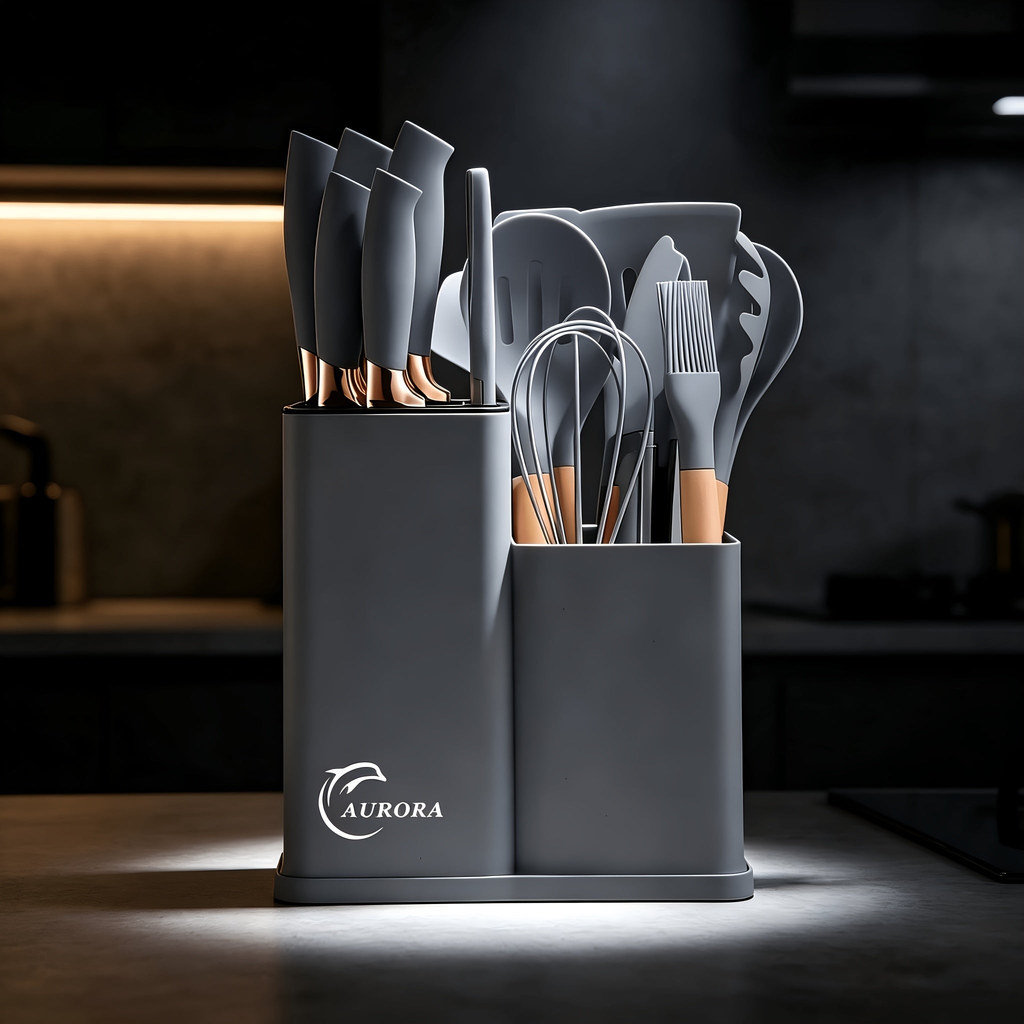 Kitchen Essential – Silicone Kitchen Utensils Set | Heat Resistant And High-Quality, Suitable for Non Stick Pans, Stainless Steel Cutting Tools, Small Kitchen Tools, Ideal Holiday Gift 19 Se