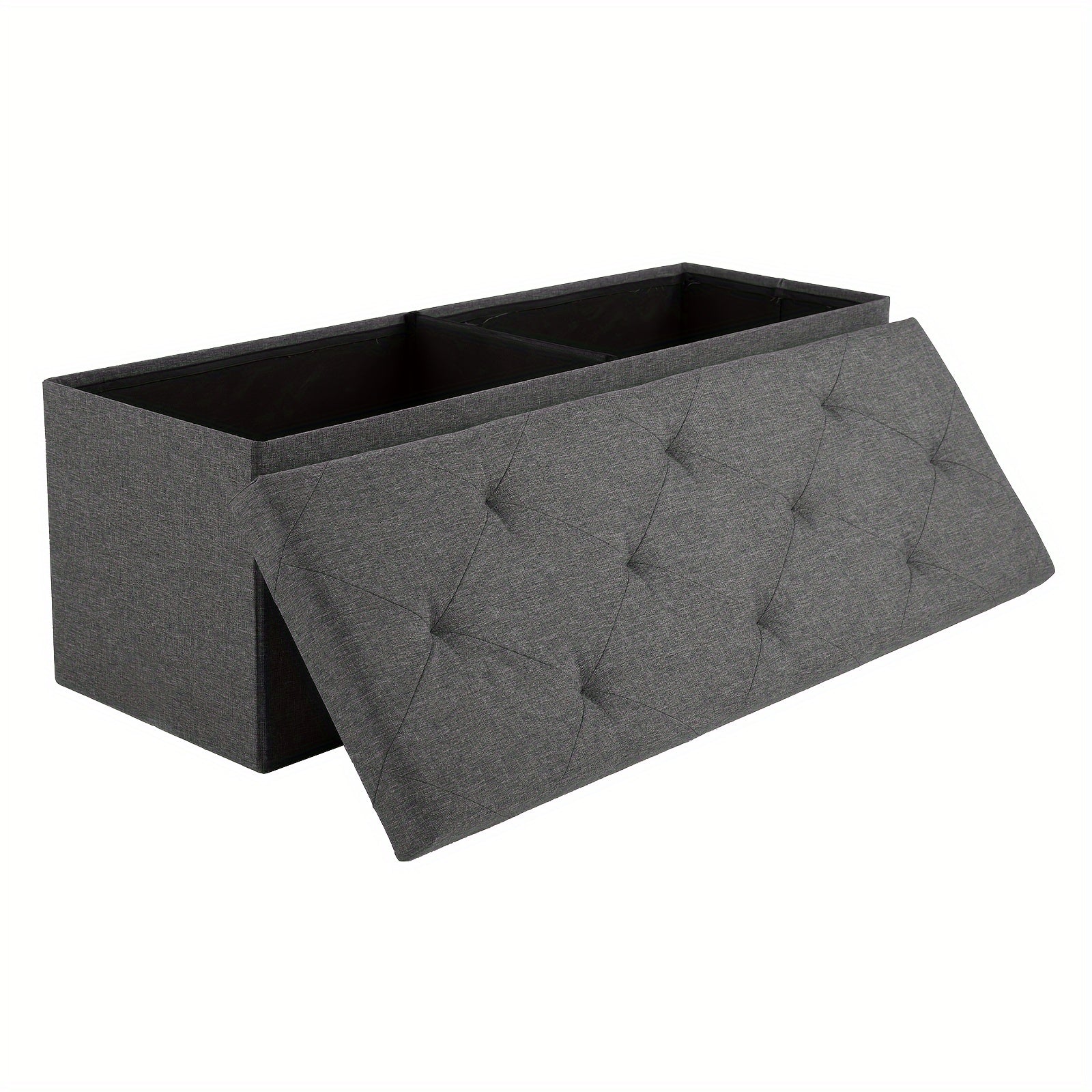 Versatile Home Storage Organizer – space-saving everyday organization, Folding Storage Ottoman Bench Foot Rest Stools End of Bed Storage Bench Large Storage, designed for American homes, daily convenience and practical gifting