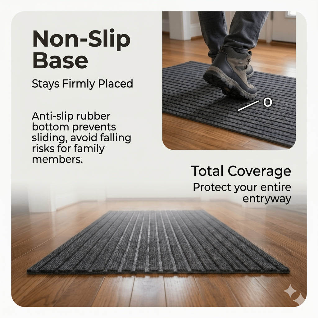 Soft Area Rug – 1pc Striped Floor Mat, Non Slip Floor Mat, Outdoor EntranceDoormat, Entryway Mat, Front Porch Doormat, And Dust Removal Mat, Entryway Wear-Resistant Foot Mat Freely Cut Carpe