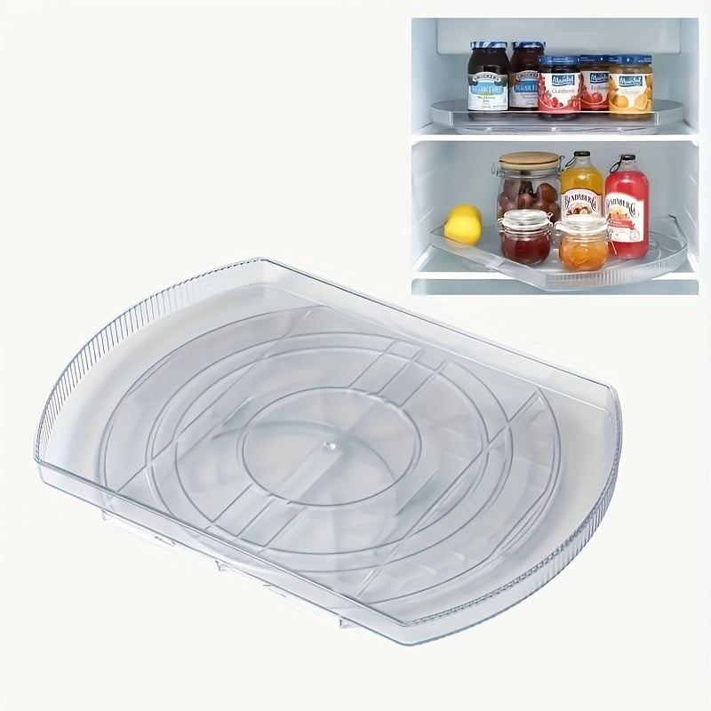 Smart Rotating Refrigerator Organizer – easy-access fridge organization, 360 Rotating Lazy Susan for Refrigerator Rectangular Fridge Organizer Cabinet Pantry Refrigerator, designed for American homes and practical gifting