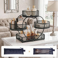 Versatile Home Storage Organizer – space-saving everyday organization, Three-tier Countertop Cosmetic Organizer with 8 Transparent Storage Pouches for Earrings necklaces rings Featuring, designed for American homes, daily convenience and practical gi
